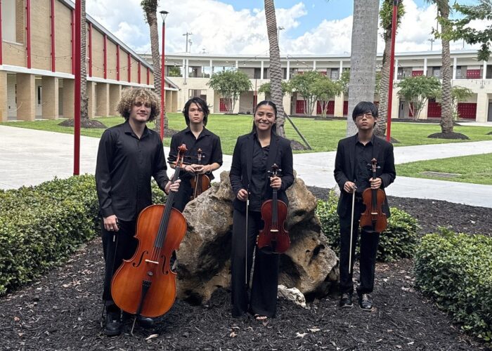 North Fort Myers High School String Quartet to play with the pros